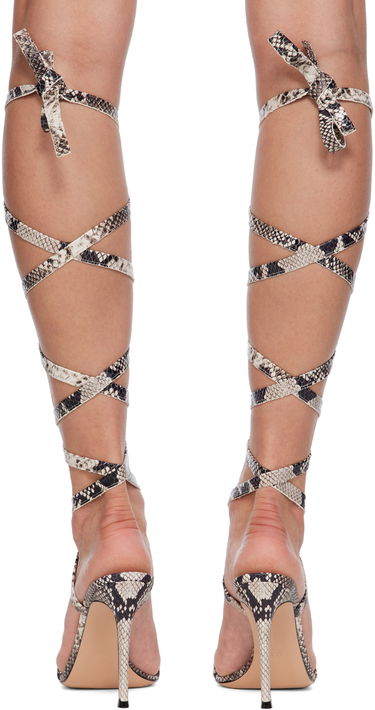 Starostlivosť o obuv Gianvito Rossi Gianvito Rossi Borneo Lace-Up Heeled Sandals Béžová | G32325.15RIC.BON, 1