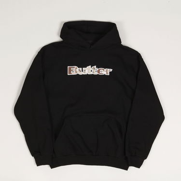 Mikina Butter Goods Butter Goods Camo Logo Hoodie Čierna | butter-goods-logo-camo-pullover-hoodie-black, 1
