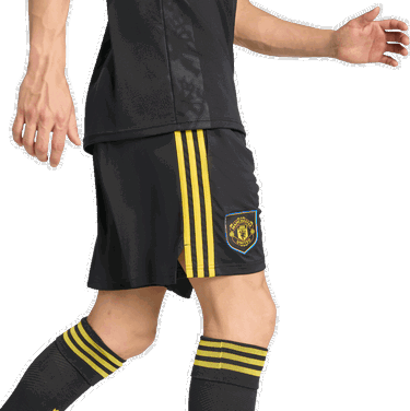 Šortky adidas Originals Manchester United 3rd Shorts 2025/26 Čierna | ji7420, 3