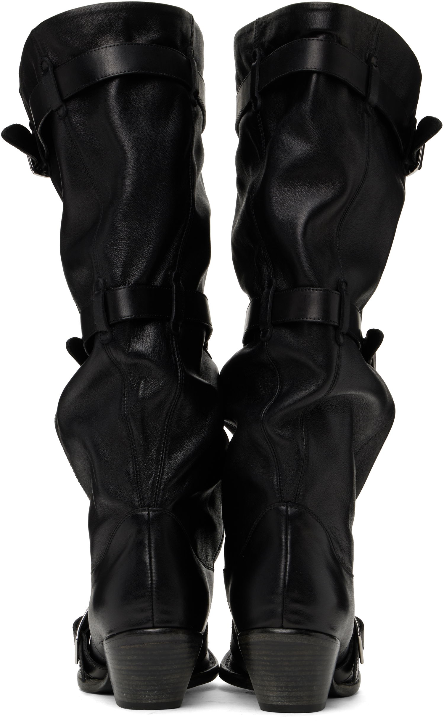 Starostlivosť o obuv R13 R13 Buckled Slouch Cowboy Boots Čierna | R13WS114-S153A, 1