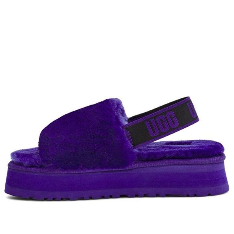 Tenisky a topánky UGG Disco Slide Furry Platform Sandals Fialová | 1112258-VNGH