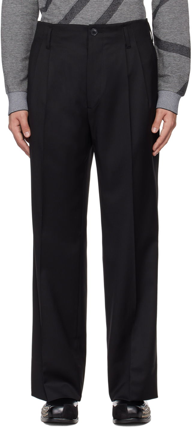 Nohavice Vivienne Westwood Creased Trousers Čierna | 2F01000Y-W00QN-