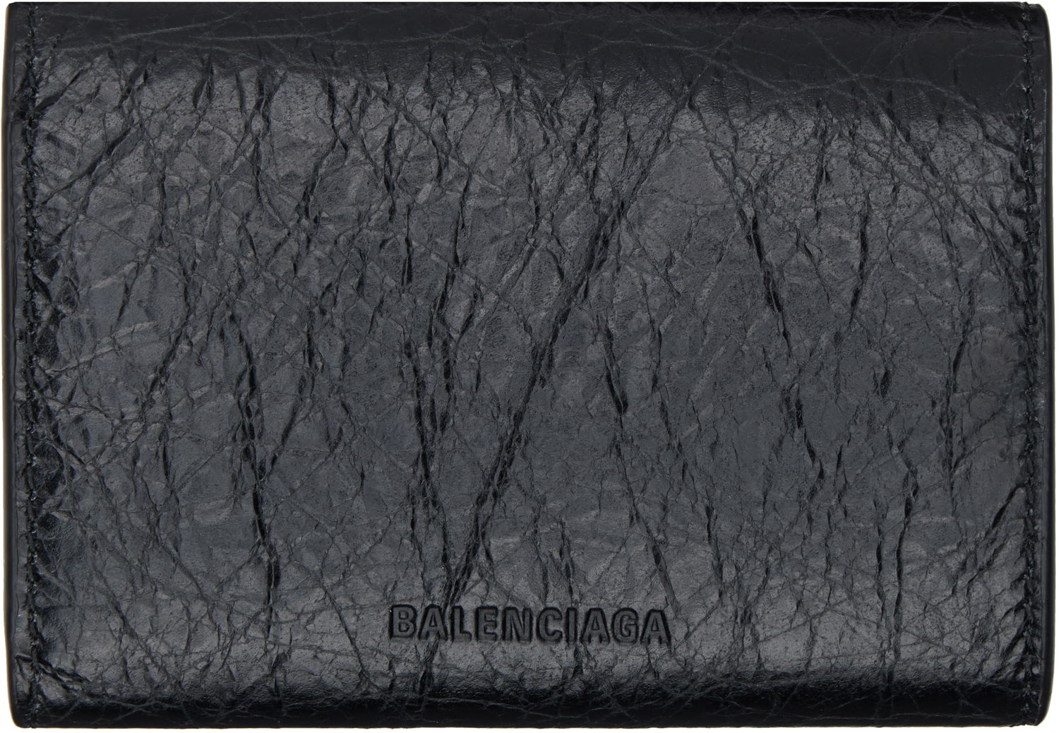 Peňaženka Balenciaga 'Le City' Mini Leather Wallet Čierna | 810669 2ABFY, 1
