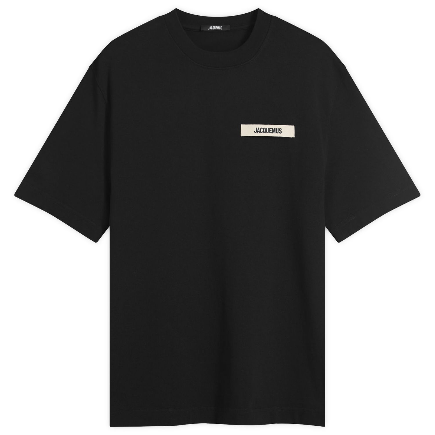 Tričko Jacquemus Jacquemus Grosgrain Logo T-Shirt, Size Large Čierna | 25HTSM00133AJ00226-990, 1