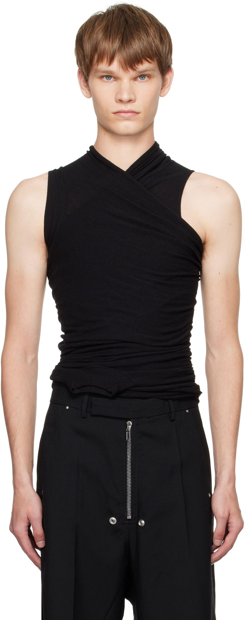 Tielko Rick Owens Rick Owens Concordians Hollywood Banana Tank Top Čierna | RU02E1159 JR