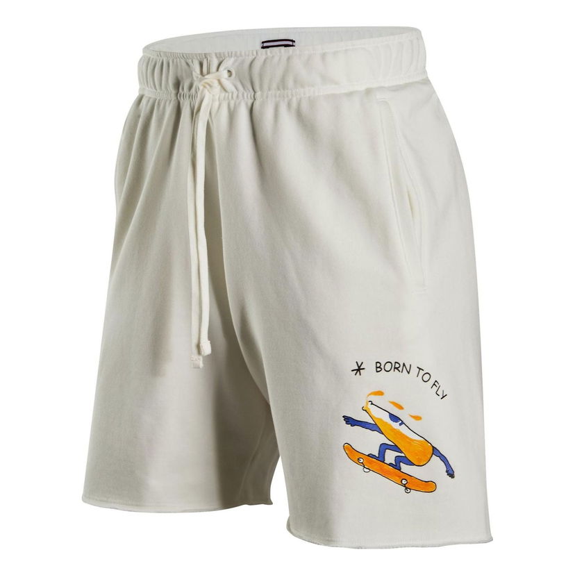 Šortky Jordan Jordan Born To Fly Knit Shorts Biela | FJ7708-133