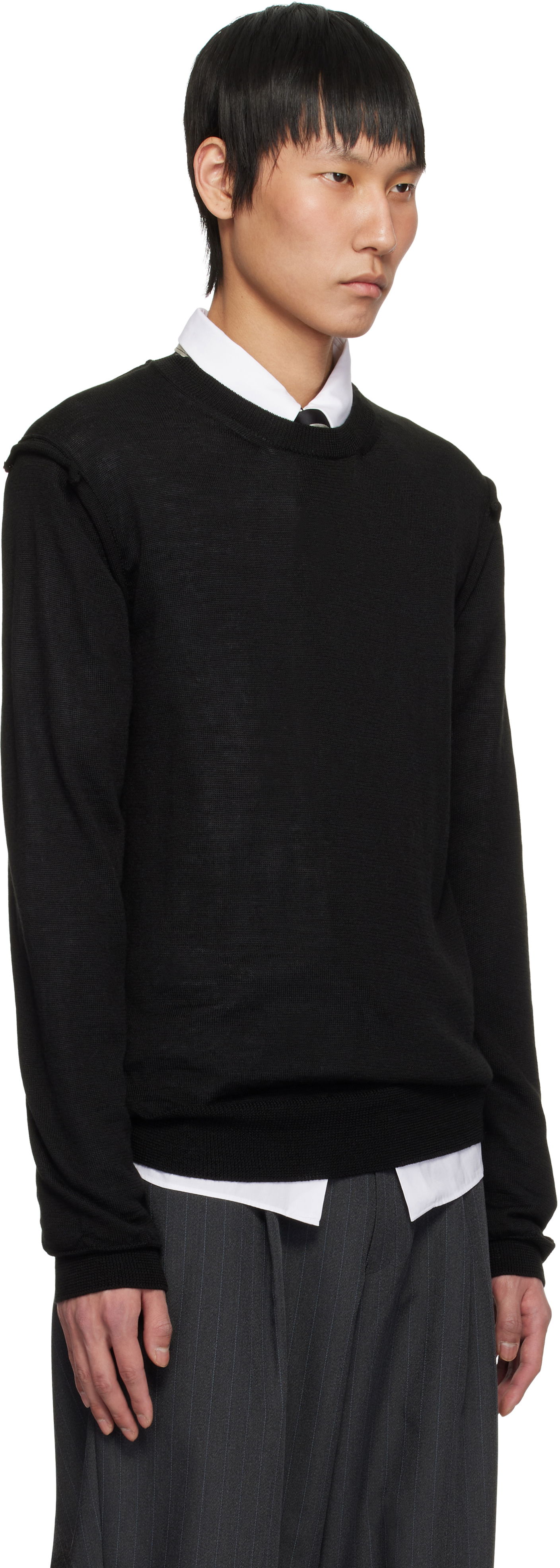 Sveter Comme des Garçons Crewneck Sweater Čierna | DO-N007-051, 1