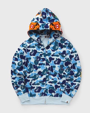 Mikina BAPE ABC Camo Tiger Full Zip Hoodie Modrá | 001ZPK801003MBLU, 0