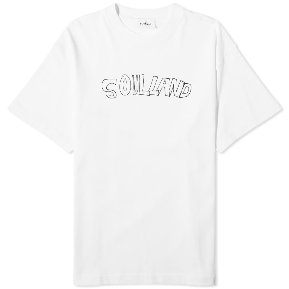 Tričko Soulland Kai Roberta Logo T-Shirt Biela | 41080-1063-WHT, 0