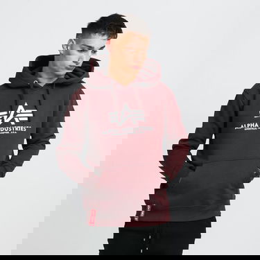 Mikina Alpha Industries Basic Hoody Vínová | 178312 21, 0