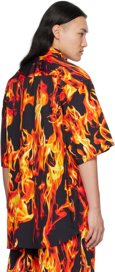 Košeľa VETEMENTS Vetements Fire Print Short Sleeve Shirt Rôznofarebný | UA66SH430X, 2