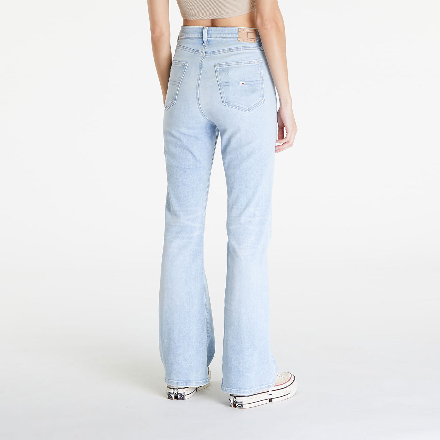 Džínsy Tommy Hilfiger Sylvia High Rise Skinny Flared Jeans Denim Light Modrá | DW0DW18332 1AB, 1