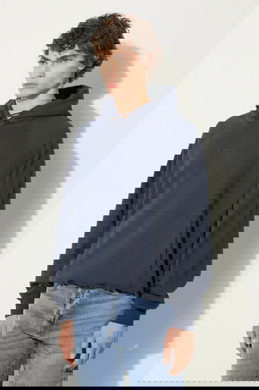 Mikina Vans Premium Classics LX Smooth Fleece Lace-Up Hoodie Navy | VN000GZ1D6Q1, 3