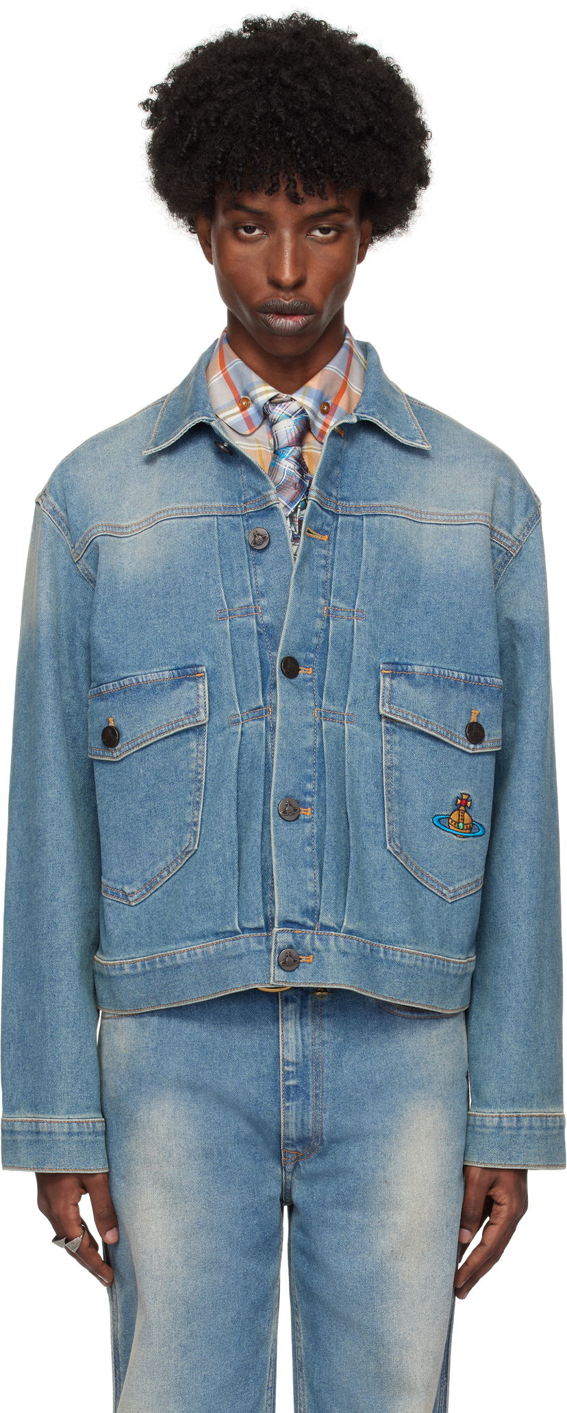 Bunda Vivienne Westwood Denim Jacket Modrá | 2801000E-W010G-