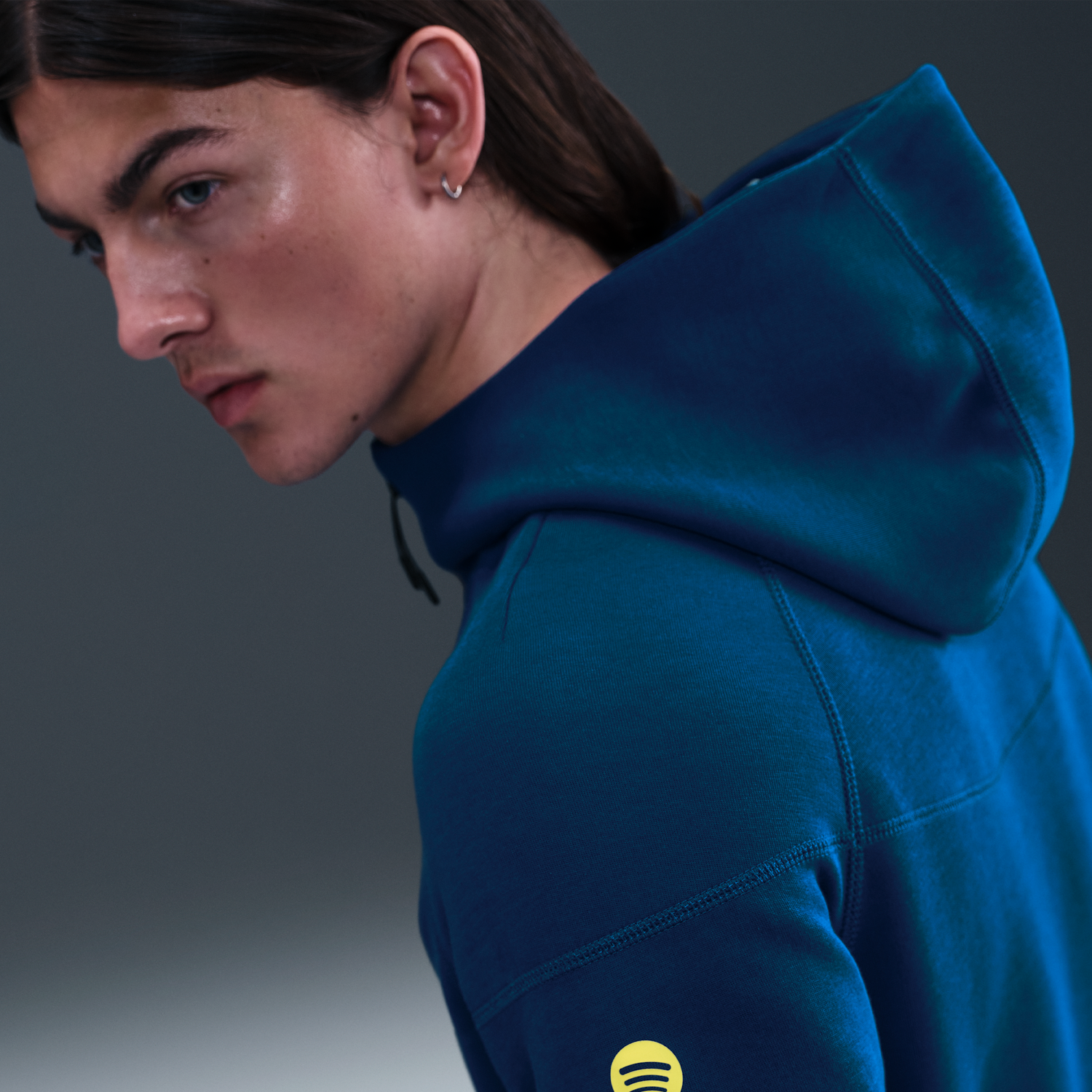 Bunda Nike F.C. Barcelona Tech Windrunner Fourth Football Fleece Full-Zip Jacket - Cotton/Polyester Modrá | FZ1274-432, 1