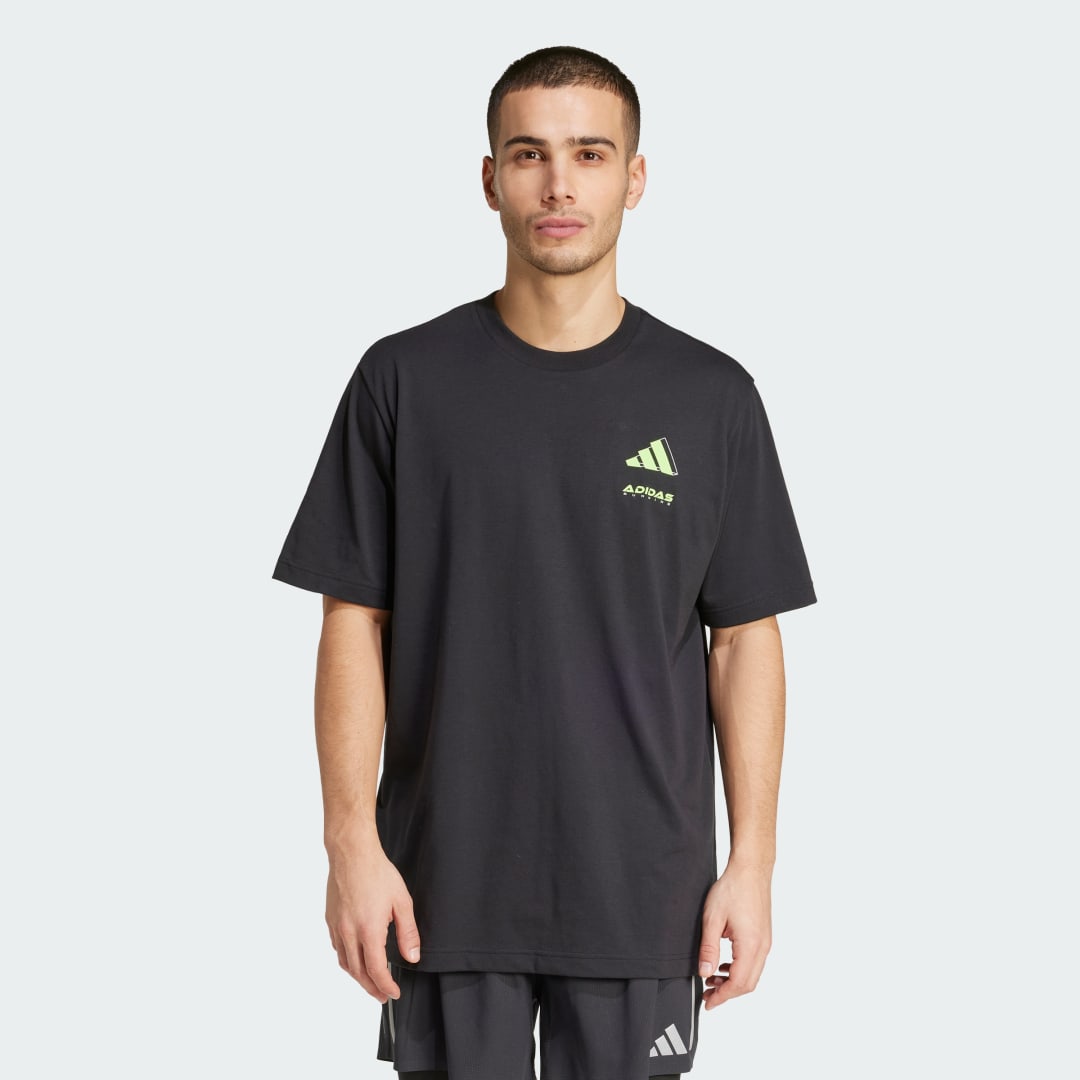 Tričko adidas Performance Gradual Runner Graphic Tee Čierna | KB8054, 0