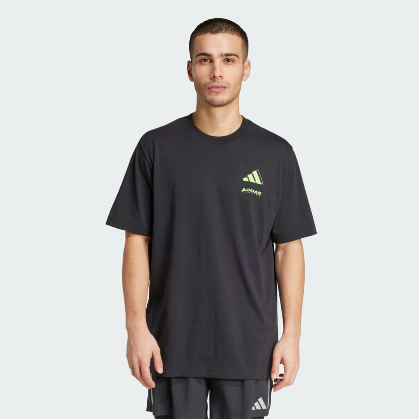 Tričko adidas Performance Gradual Runner Graphic Tee Čierna | KB8054