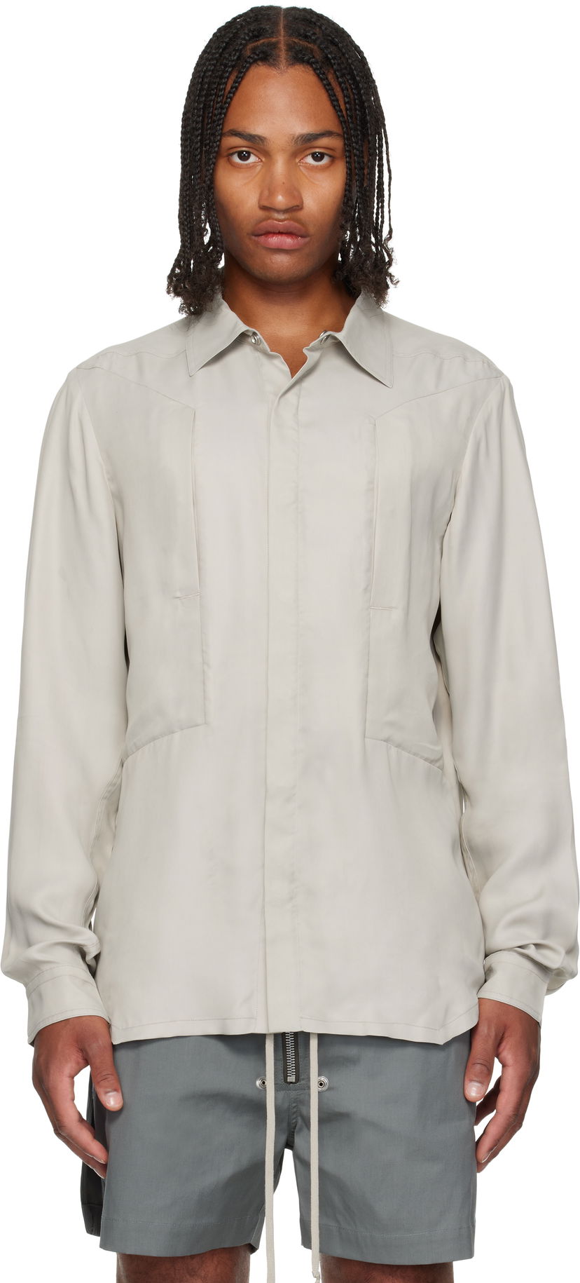 Košeľa Rick Owens Rick Owens Concordians Fogpocket Shirt Béžová | RU02E1237 HSCH