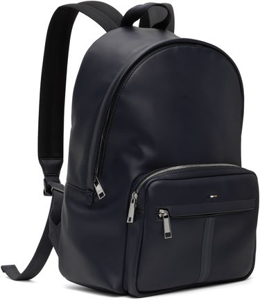 Batoh BOSS BOSS Embossed-Logo Backpack Navy | 50540342, 1
