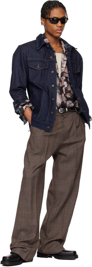 Bunda Dries Van Noten Dries Van Noten Paneled Denim Jacket Modrá | 251-020503-1552, 3