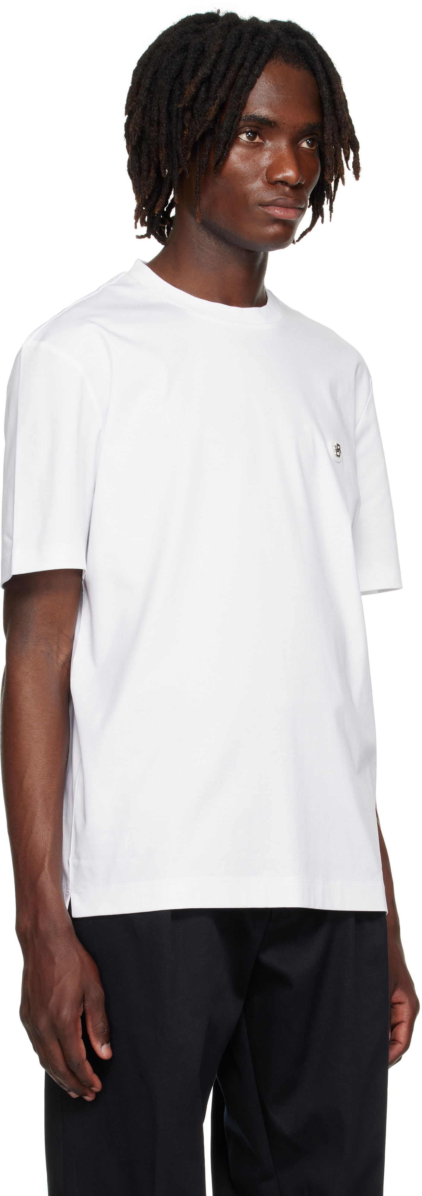 Tričko BOSS BOSS Regular-Fit Monogram T-Shirt Biela | 50520298, 1
