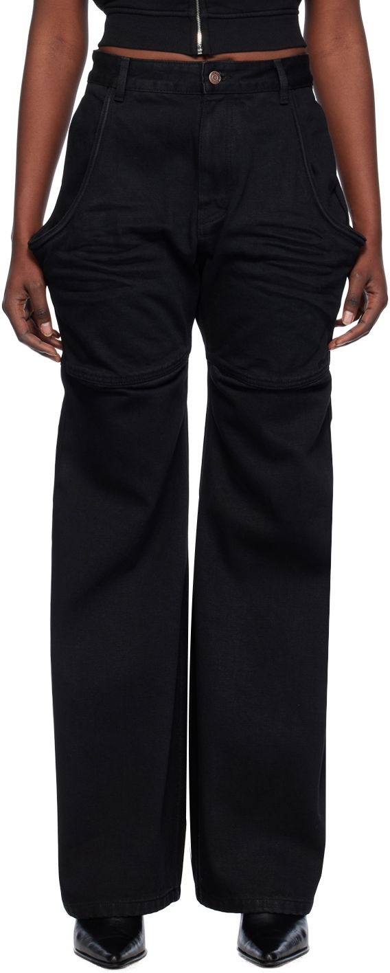 Cargo nohavice We11done Wire Cargo Pants Čierna | WD-DP0-24-328-W-BK, 0