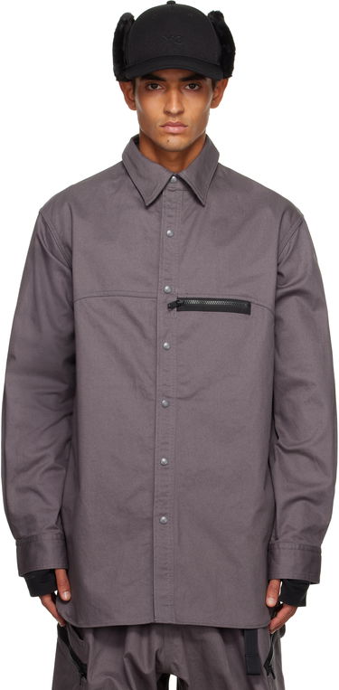 Košeľa Y-3 Y-3 Twill Shirt Šedá | KB2079, 0