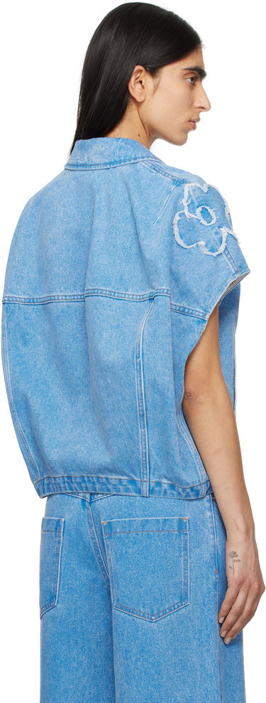 Vesta Marni Marni Dilies Patch Denim Vest Modrá | JKJD0315QS USCX34, 2