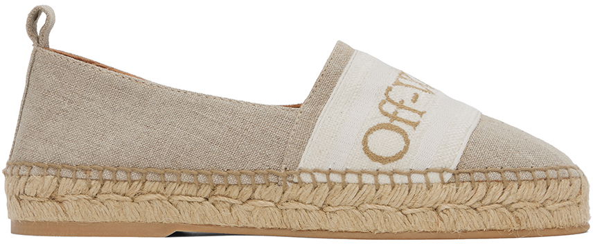 Tenisky a topánky Off-White Linen Espadrilles Béžová | OMIB010S24FAB0016161, 0