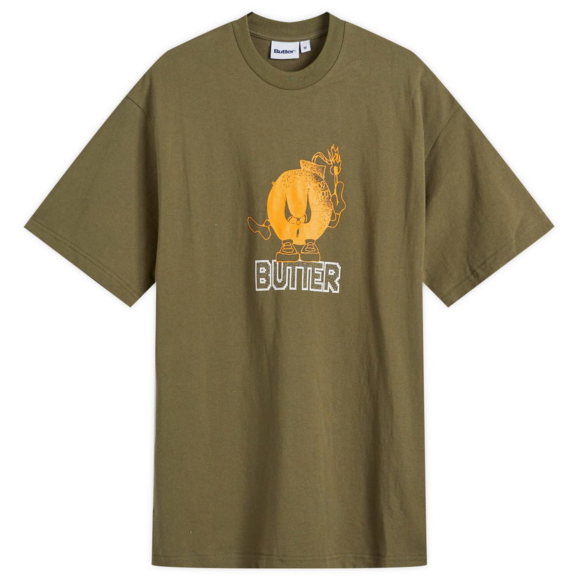 Tričko Butter Goods Bomb T-Shirt Army Large Zelené | BG243100-ARM