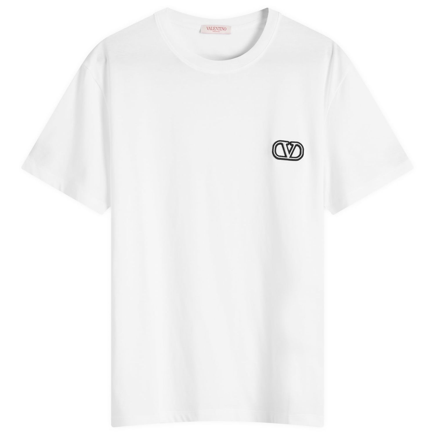 Tričko Valentino Men's White V Logo T-Shirt Size Small Biela | 5V3MG10V9LJ-0BO, 0