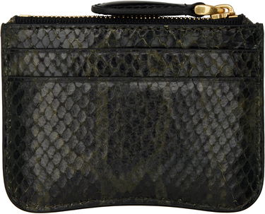 Peňaženka AMI AMI Paris Leather Zipped Card Holder Čierna | USL105.AL0106, 1