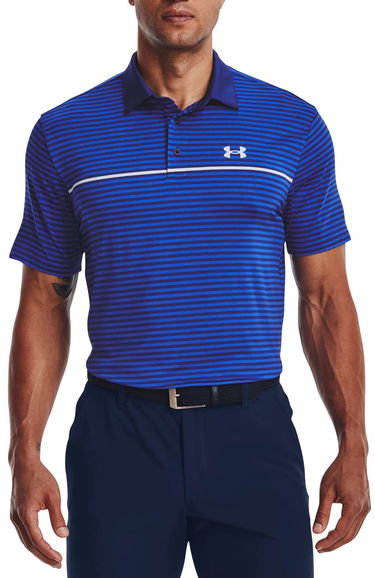 Polo tričko Under Armour Playoff 2.0 Striped Polo Shirt Modrá | 1327037-489, 0