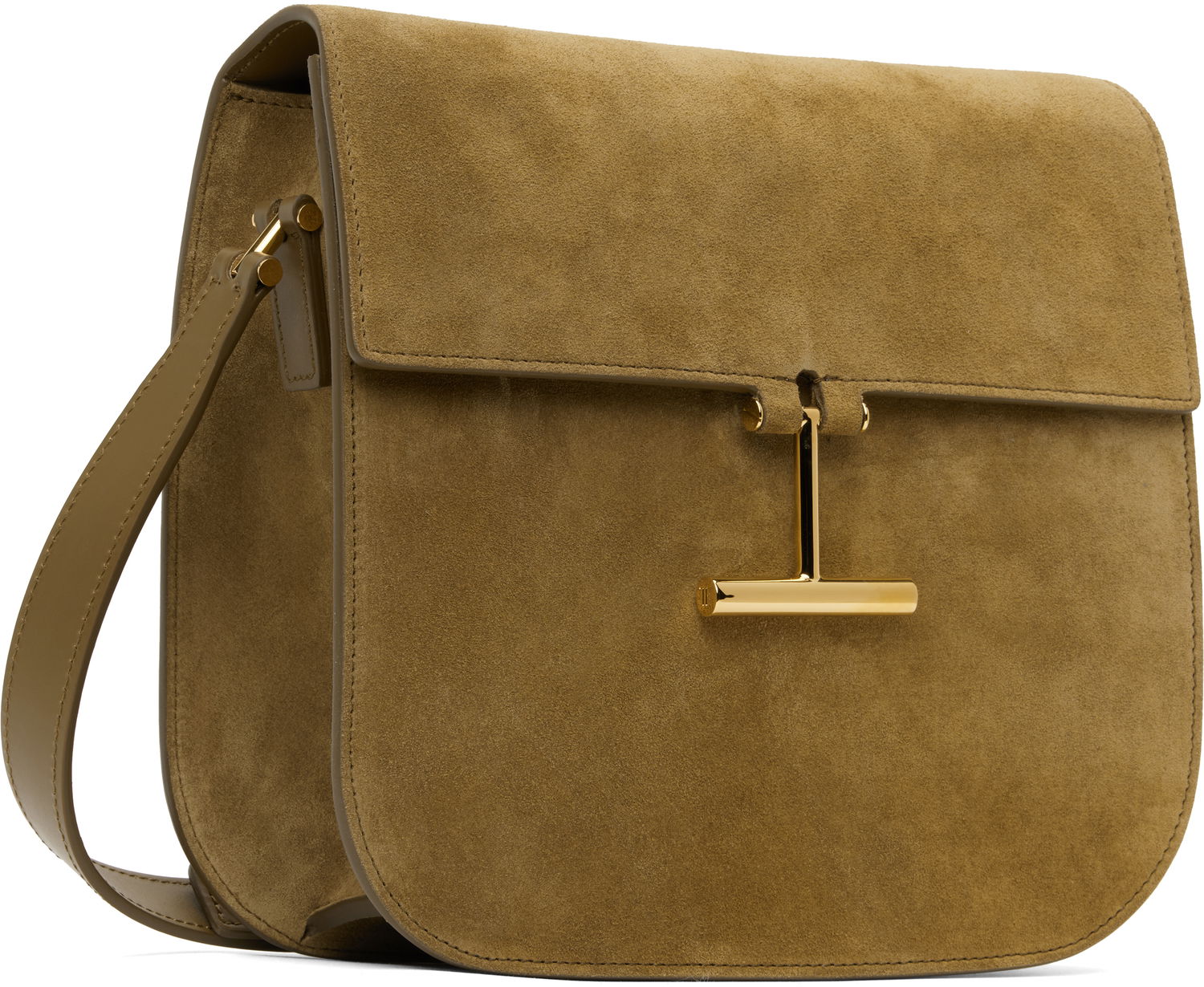 Taška cez rameno Tom Ford Suede Crossbody Bag Hnedá | L1761-LCL068G, 1