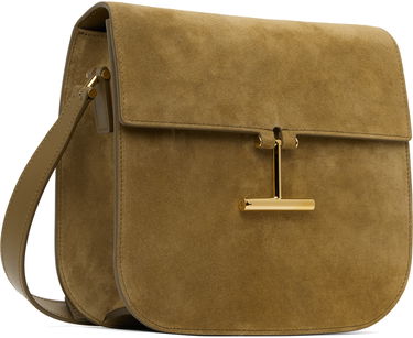 Taška cez rameno Tom Ford Suede Crossbody Bag Hnedá | L1761-LCL068G, 1