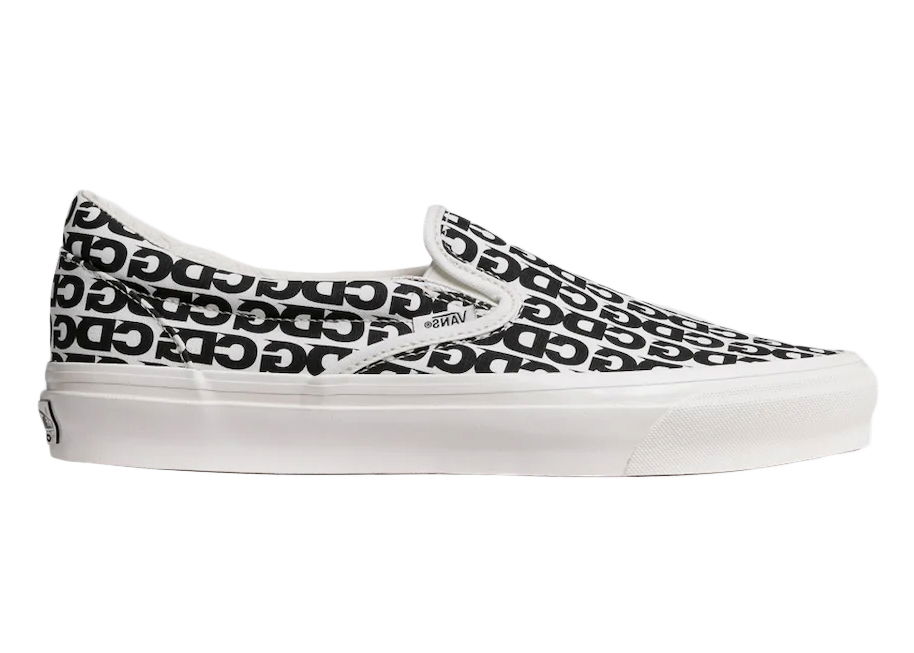 Tenisky a topánky Vans Vault Slip-On LX Comme des Garcons White Black Čierna | VN0A32QNUY6, 0