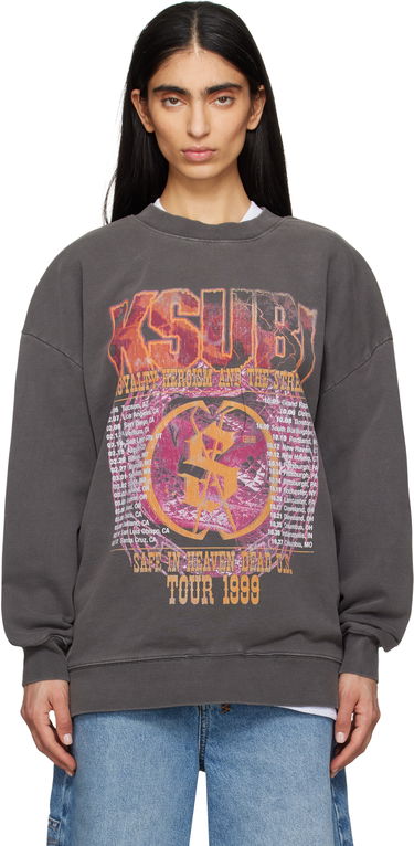 Mikina Ksubi Kickstart Oh G Sweatshirt Šedá | WSP25FL002, 0
