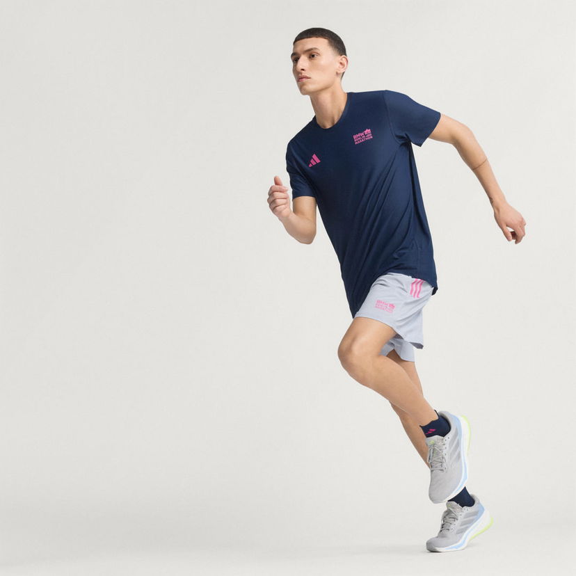 Tričko adidas Performance Short Sleeve Running T-Shirt BMW Berlin-Marathon 2025 Navy | JZ2342