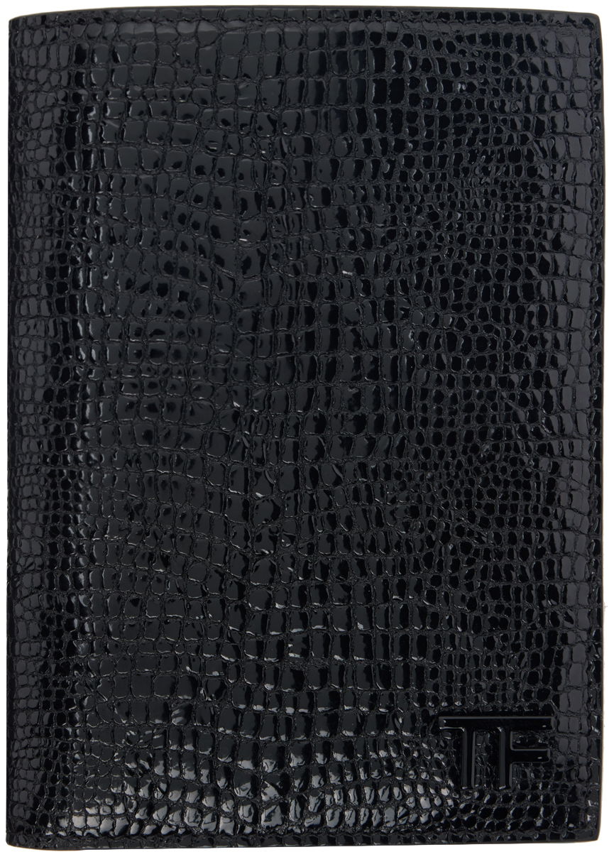 Peňaženka Tom Ford Leather T Line Passport Holder Čierna | YT274-LGO050L, 0