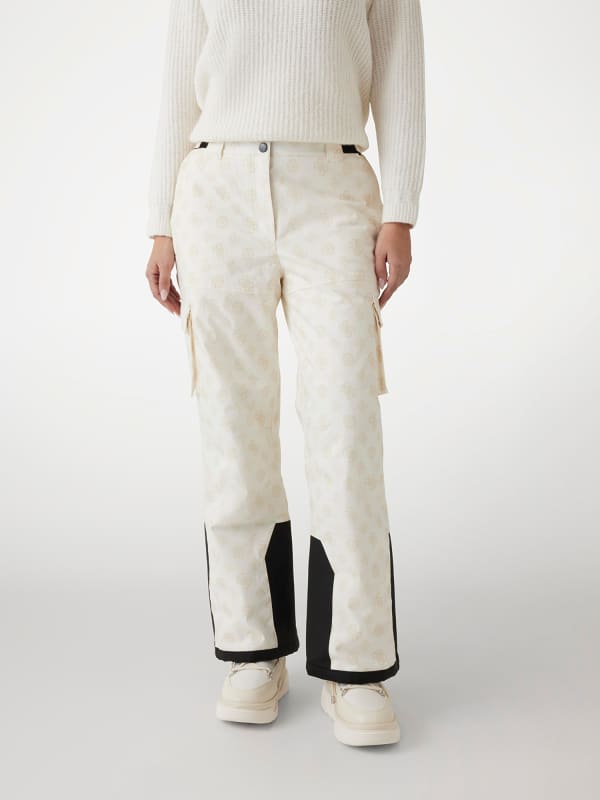 Cargo nohavice GUESS Logo Ski Pants Biela | W4PB60WH0K0, 0