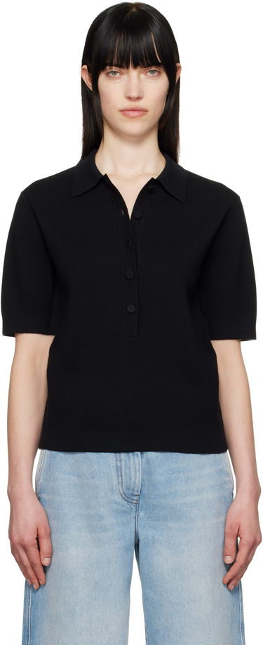 Polo tričko Dries Van Noten Dries Van Noten Merino Polo Čierna | 251-011203-1700, 0
