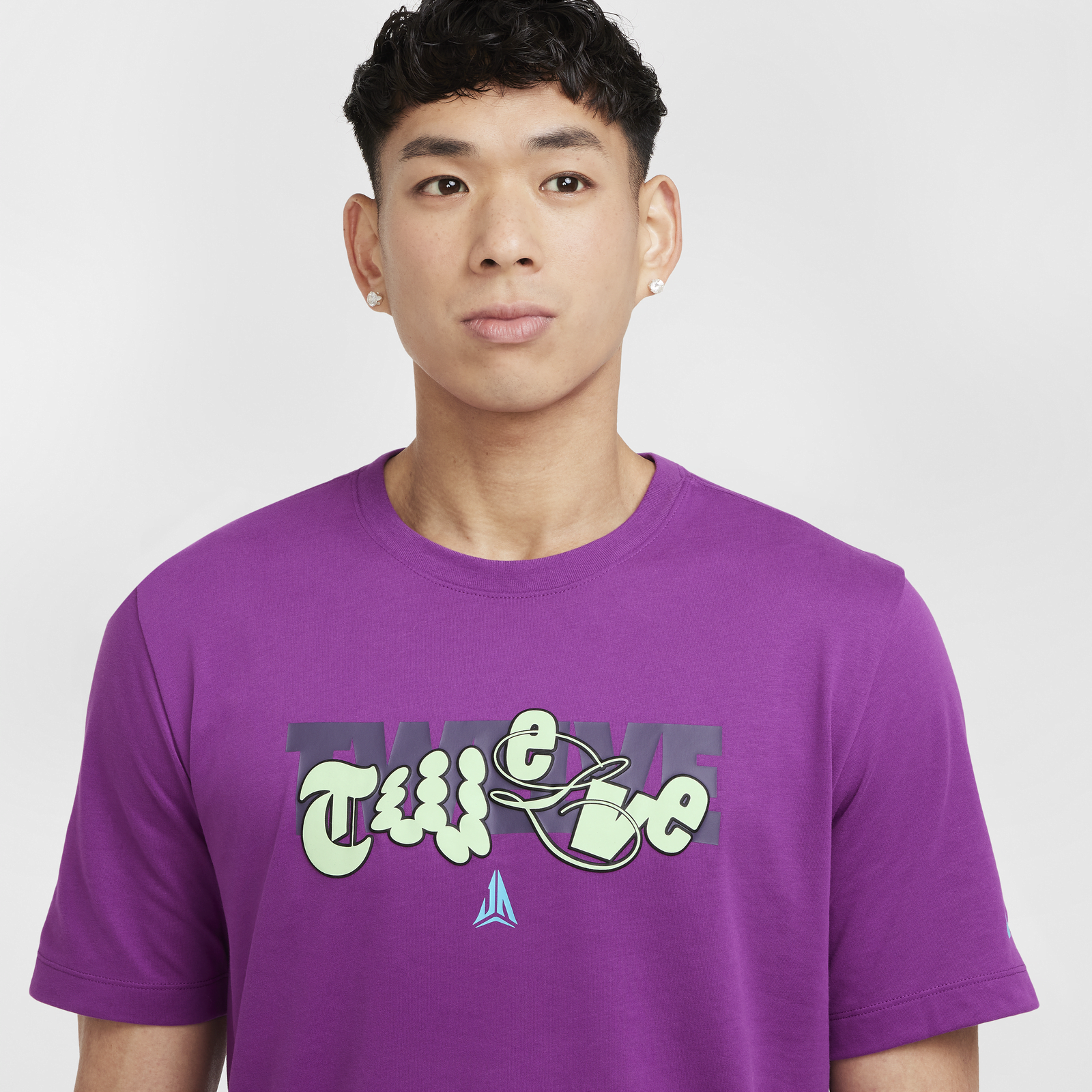 Ja Basketball T-shirt Print Purple