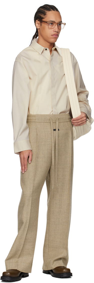 Košeľa Fear of God Fear of God Oxford Button Up Shirt Béžová | FGE250-501OXF, 4