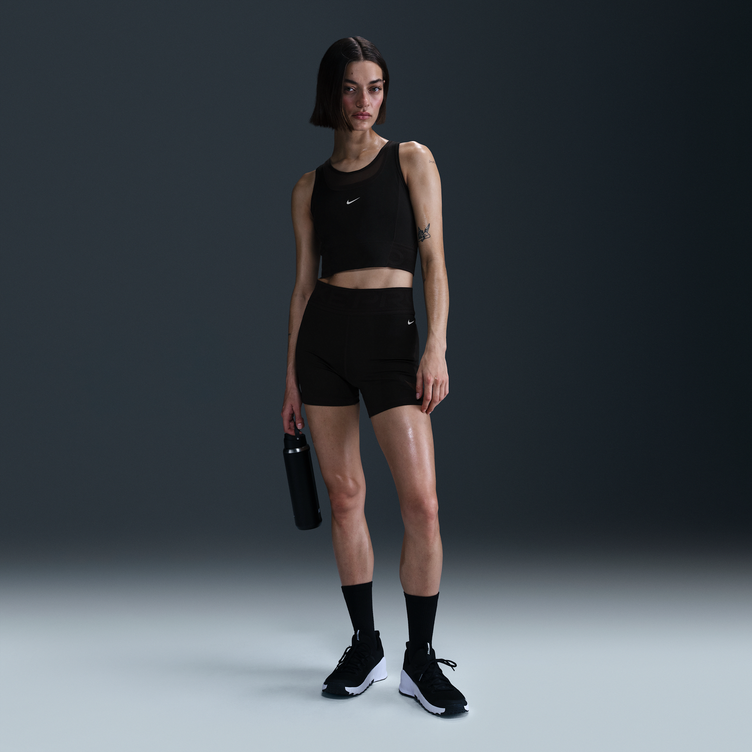 Tielko Nike Pro Sculpt High-Waisted 5" Bike Shorts Čierna | HJ1178-010, 0