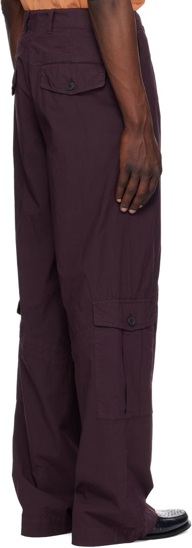 Cargo nohavice Dries Van Noten Dries Van Noten Loose Cargo Pants Fialová | 251-020941-1148, 2