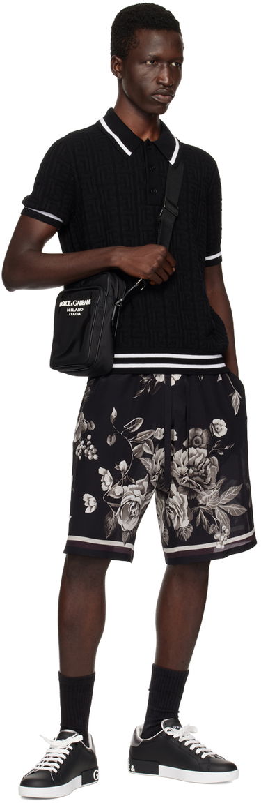 Tenisky a topánky Dolce & Gabbana Black Portofino Čierna | CS1772AC330, 4