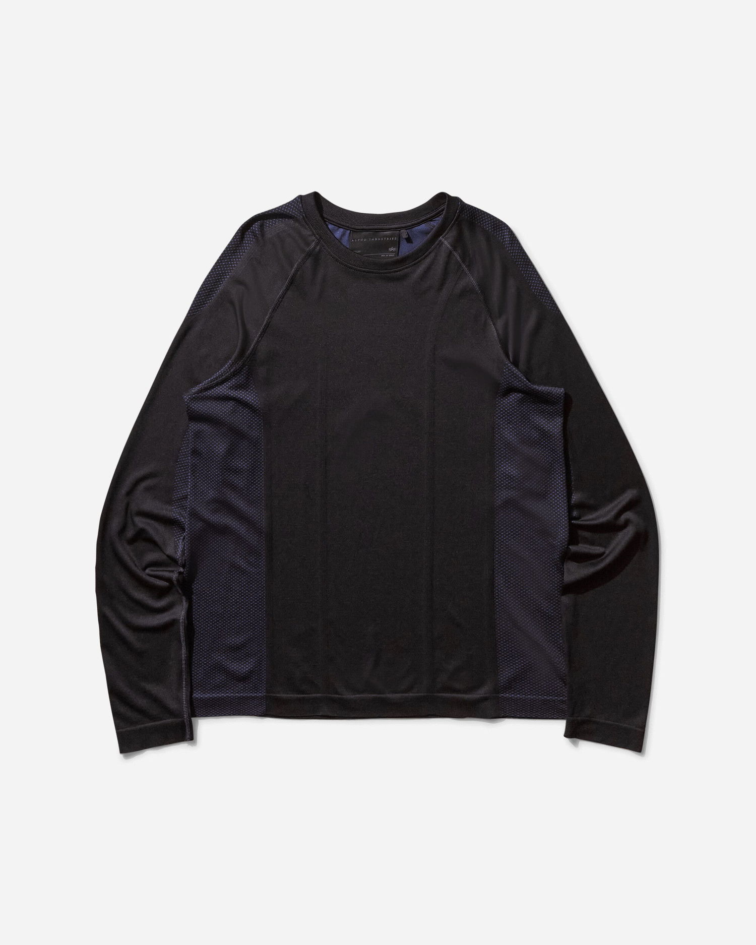 Sveter Alpha Industries UV Protection Seamless Long Sleeve T-Shirt Čierna | 756580 03, 1