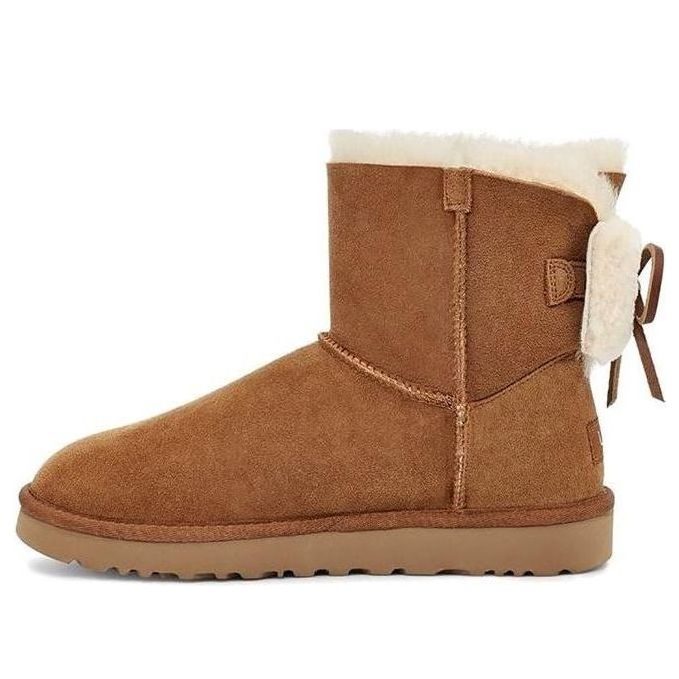 Tenisky a topánky UGG Classic Double Bow Mini Boots Hnedá | 1103652-CHE