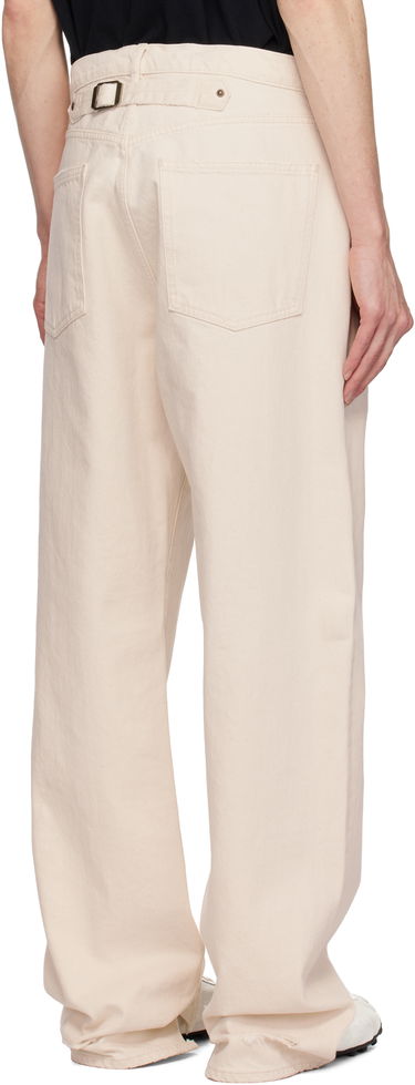 Džínsy Maison Margiela Maison Margiela Buckle Jeans Béžová | S50LA0238 M30026, 2
