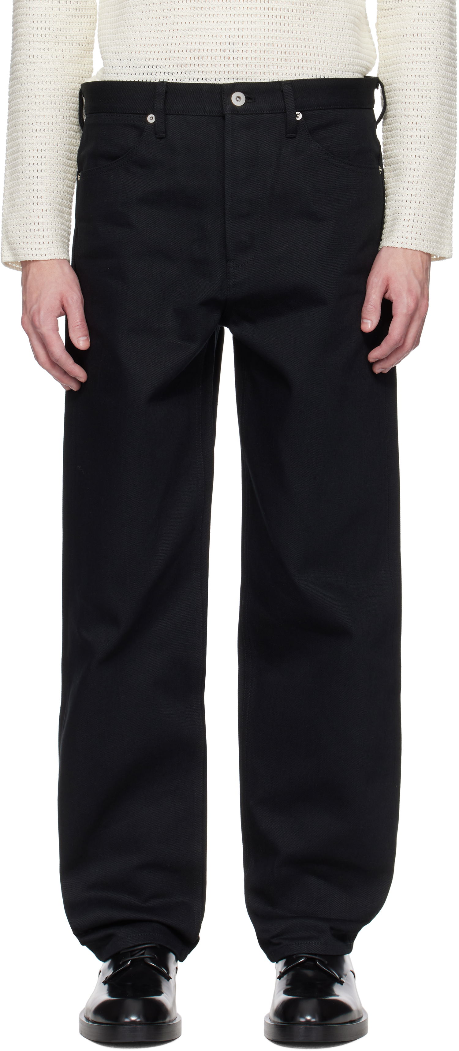 Džínsy Jil Sander Jil Sander Regular Fit Jeans Čierna | J23KA0101_J45288, 0